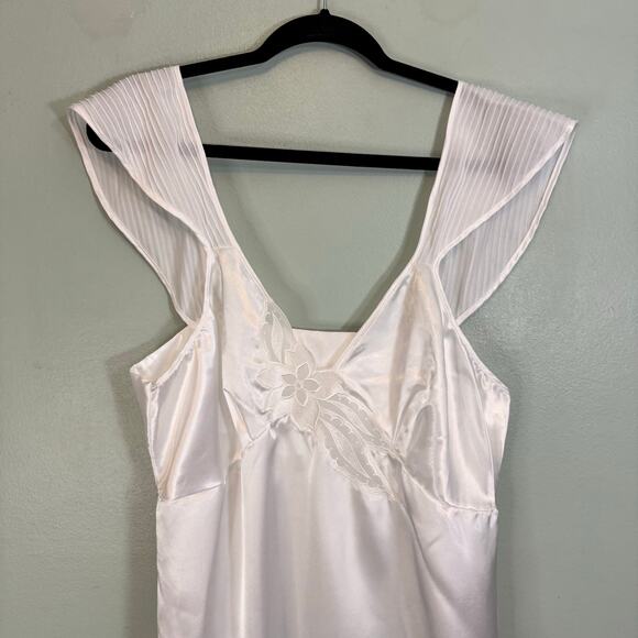 Biconf Satin Nightgown Dress Robe Set Women 52 White Bridal Nightwear ITALY NWT - Picture 6 of 16